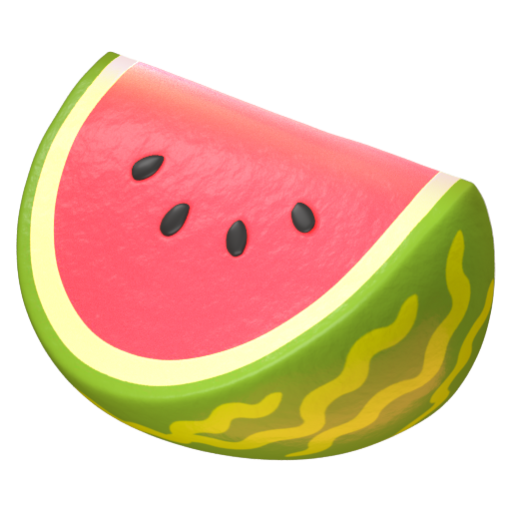 Emoji Dưa hấu 🍉 dạng 3D