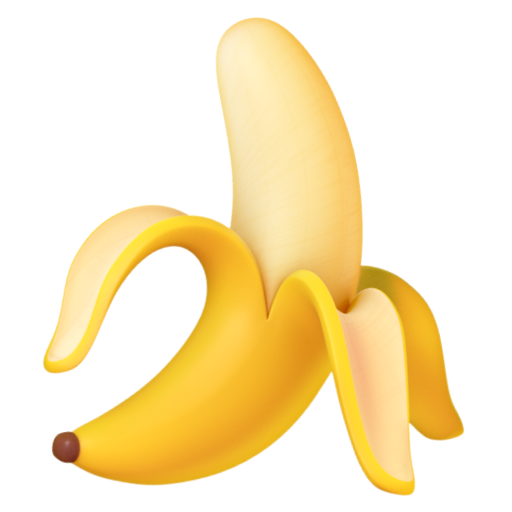 Emoji Chuối 🍌 dạng 3D