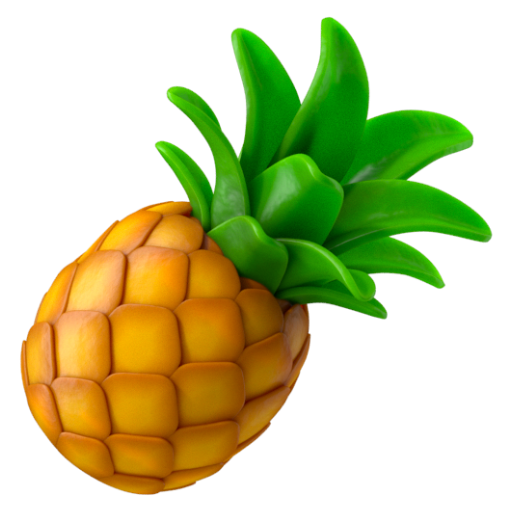 Emoji Dứa 🍍 dạng 3D