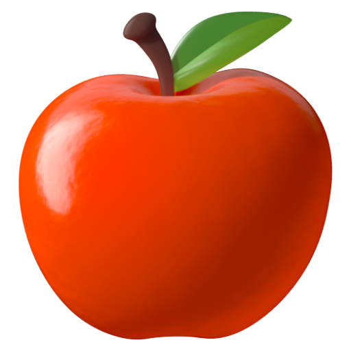 Emoji Táo đỏ 🍎 dạng 3D