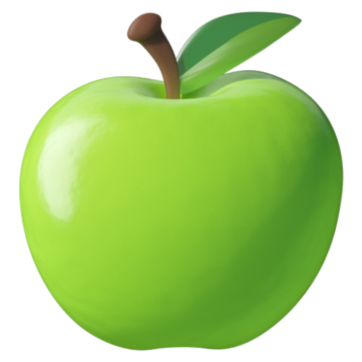 Emoji Táo xanh 🍏 dạng 3D