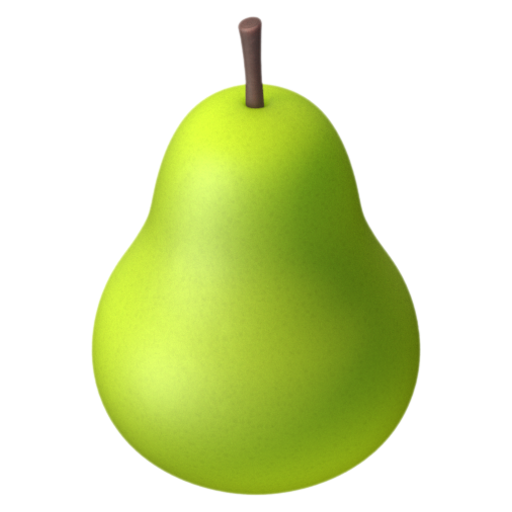 Emoji Lê 🍐 dạng 3D