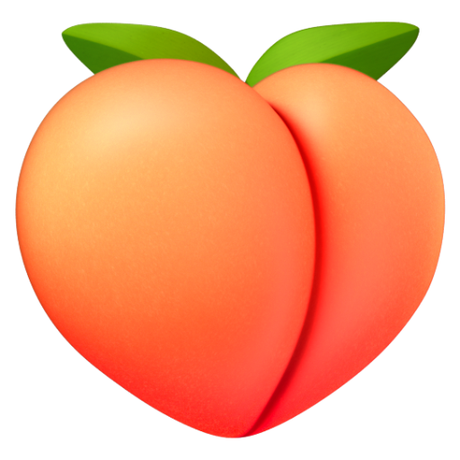 Emoji Đào 🍑 dạng 3D