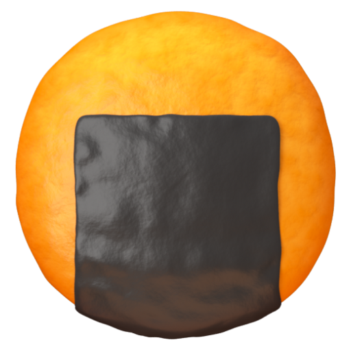 Emoji Bánh gạo 🍘 dạng 3D