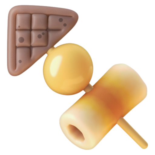 Emoji Món oden 🍢 dạng 3D