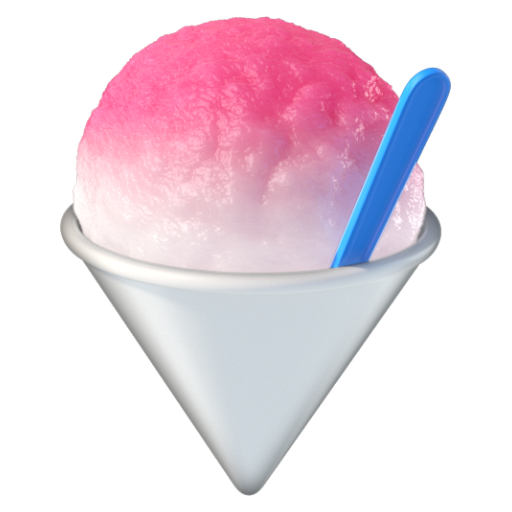 Emoji Đá bào 🍧 dạng 3D