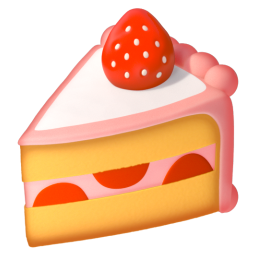 Emoji Bánh ngọt 🍰 dạng 3D