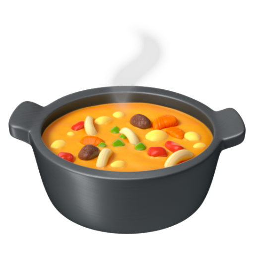 Emoji Nồi thức ăn 🍲 dạng 3D