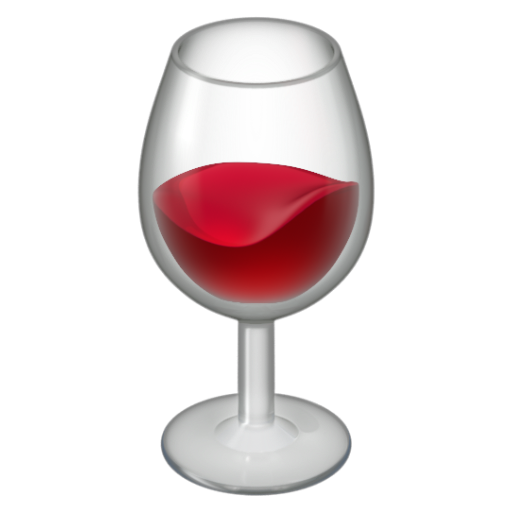 Emoji Ly rượu vang 🍷 dạng 3D