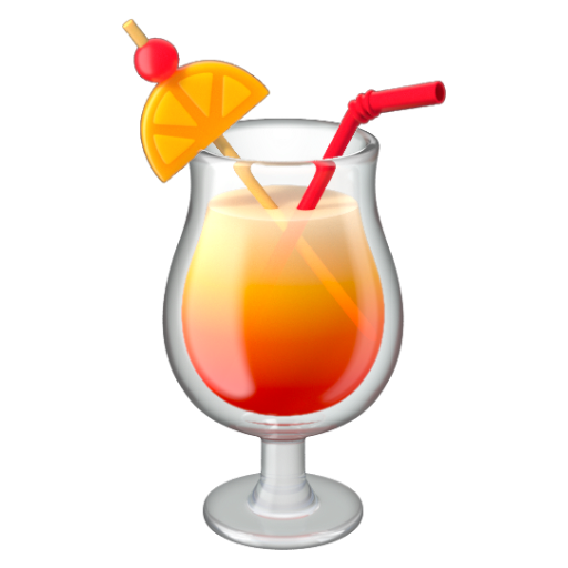 Emoji Đồ uống nhiệt đới 🍹 dạng 3D