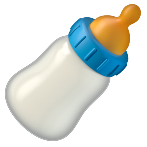 Emoji Bình sữa trẻ em 🍼 dạng 3D
