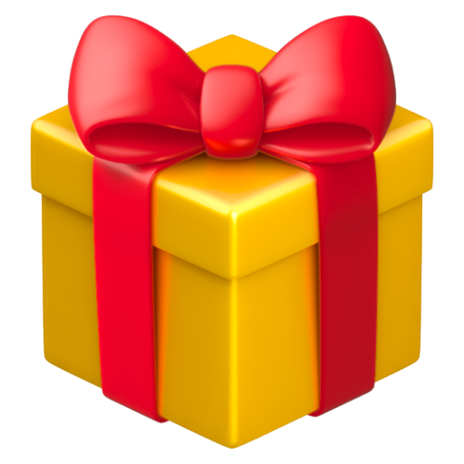 Emoji Gói quà 🎁 dạng 3D