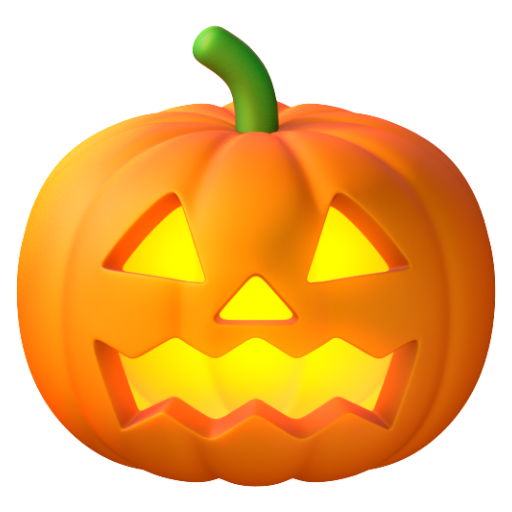 Emoji Đèn lồng bí ngô 🎃 dạng 3D