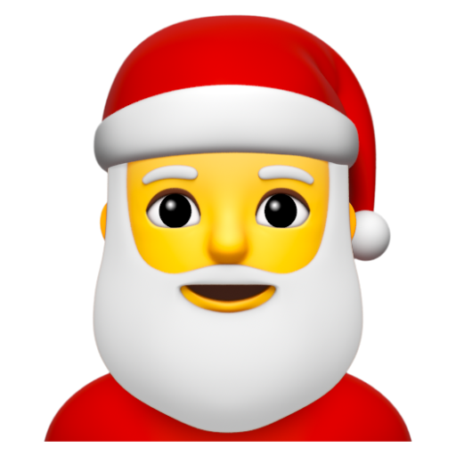 Emoji Ông già Noel 🎅 dạng 3D