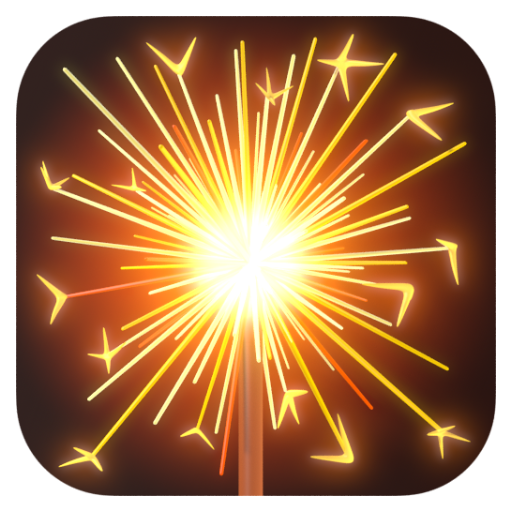 Emoji Pháo bông 🎇 dạng 3D