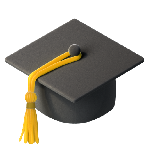 Emoji Mũ tốt nghiệp 🎓 dạng 3D
