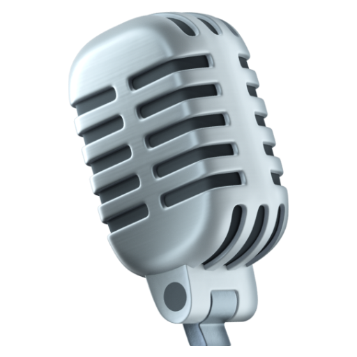 Emoji Micrô phòng thu âm 🎙 dạng 3D