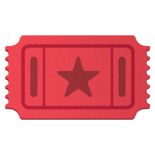 Emoji Vé vào cửa 🎟 dạng 3D