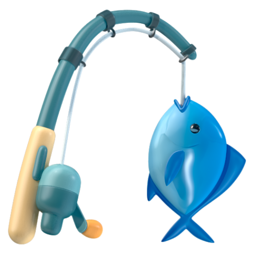 Emoji Cần câu cá 🎣 dạng 3D
