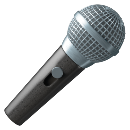 Emoji Micrô 🎤 dạng 3D