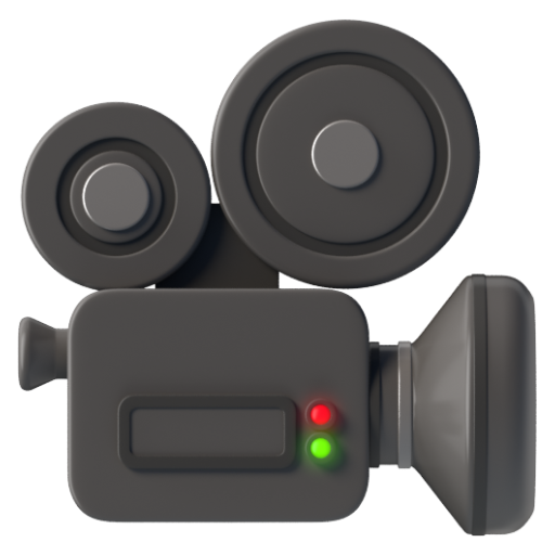 Emoji Máy quay phim 🎥 dạng 3D