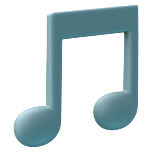 Emoji Nốt nhạc 🎵 dạng 3D