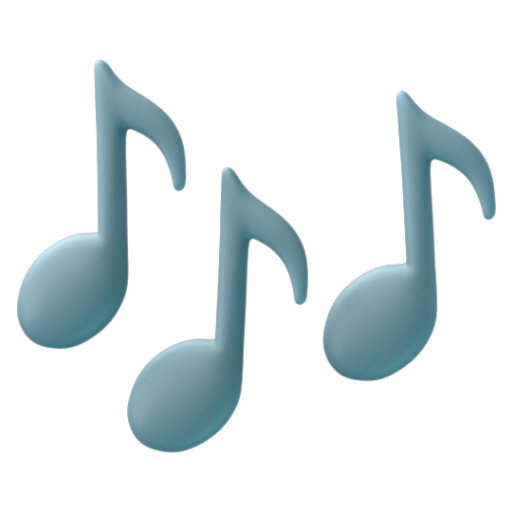 Emoji Các nốt nhạc 🎶 dạng 3D