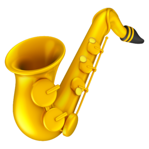 Emoji Kèn saxophone 🎷 dạng 3D