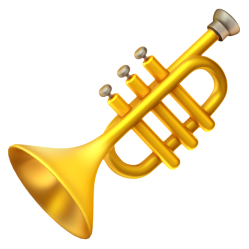 Emoji Kèn trumpet 🎺 dạng 3D