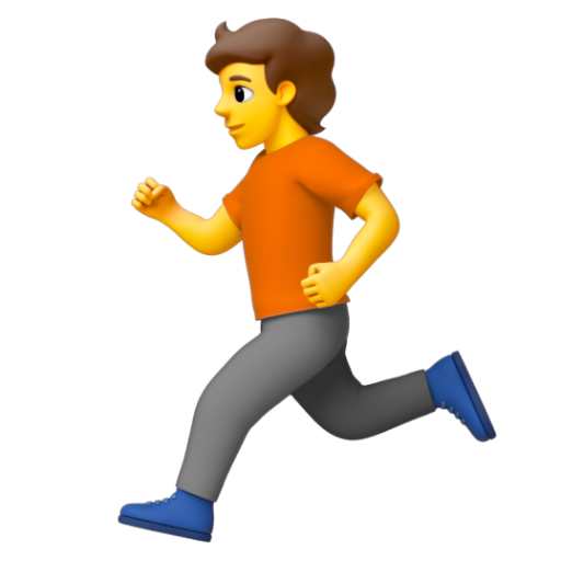 Emoji Người chạy 🏃 dạng 3D