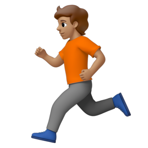 Emoji Người chạy: màu da trung bình 🏃🏽 dạng 3D
