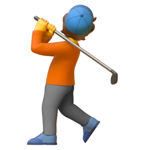 Emoji Người chơi gôn 🏌 dạng 3D