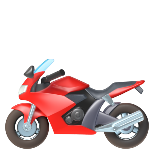 Emoji Xe máy 🏍 dạng 3D