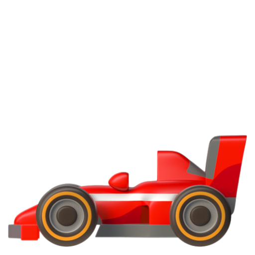 Emoji Xe đua 🏎 dạng 3D