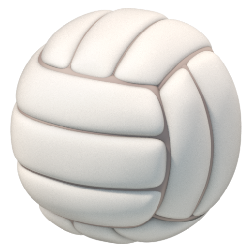 Emoji Bóng chuyền 🏐 dạng 3D