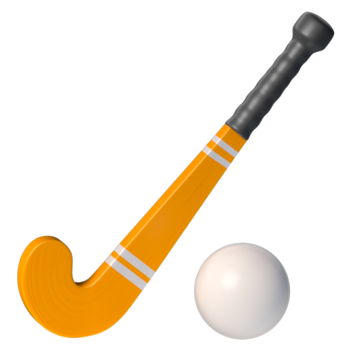 Emoji Khúc côn cầu trên cỏ 🏑 dạng 3D