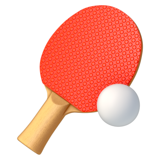 Emoji Bóng bàn 🏓 dạng 3D