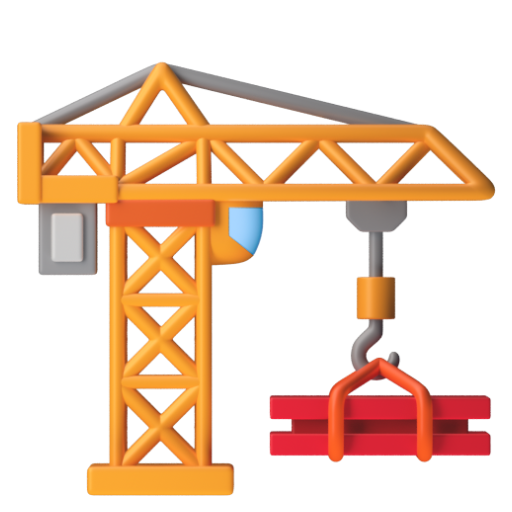 Emoji Công trường xây dựng 🏗 dạng 3D