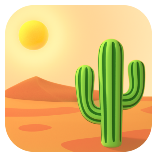 Emoji Sa mạc 🏜 dạng 3D