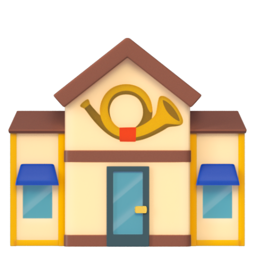 Emoji Bưu điện 🏤 dạng 3D