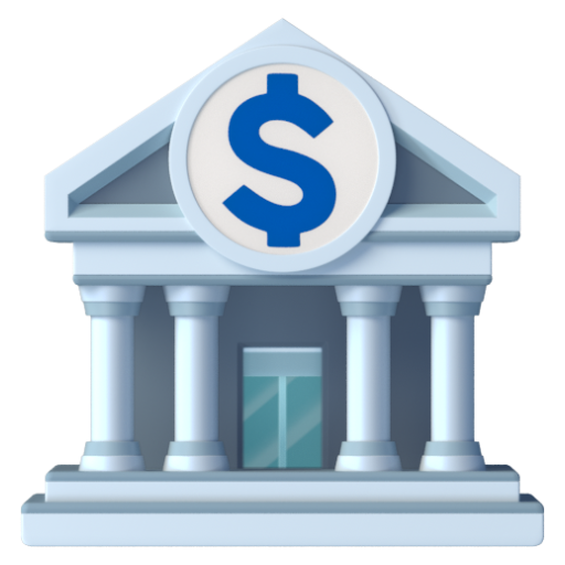 Emoji Ngân hàng 🏦 dạng 3D