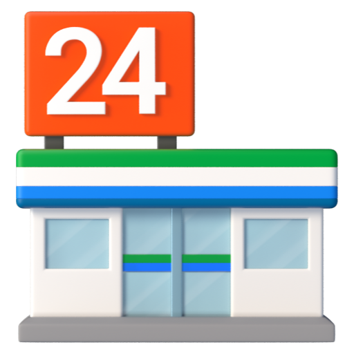Emoji Cửa hàng tiện lợi 🏪 dạng 3D