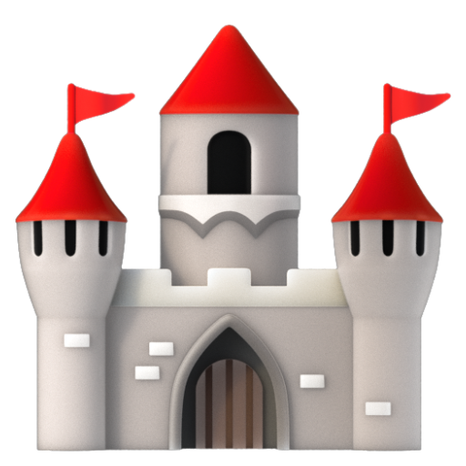Emoji Lâu đài 🏰 dạng 3D