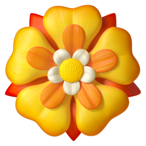 Emoji Nơ hoa hồng 🏵 dạng 3D