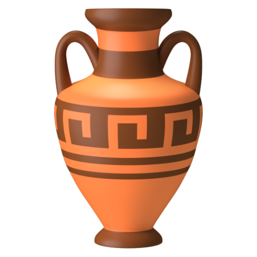 Emoji Vò hai quai 🏺 dạng 3D
