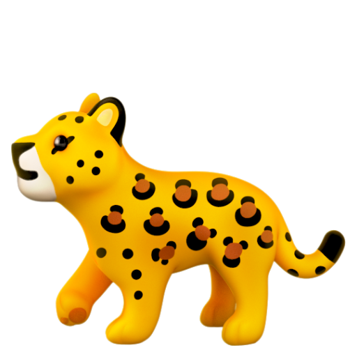 Emoji Báo hoa mai 🐆 dạng 3D