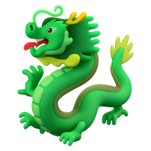 Emoji Rồng 🐉 dạng 3D