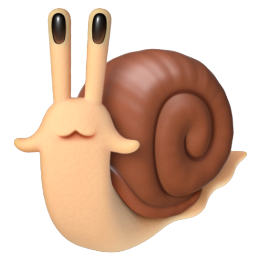 Emoji Ốc sên 🐌 dạng 3D