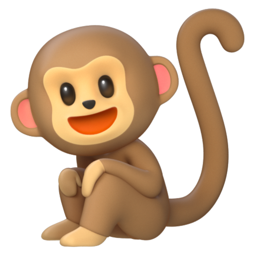 Emoji Khỉ 🐒 dạng 3D