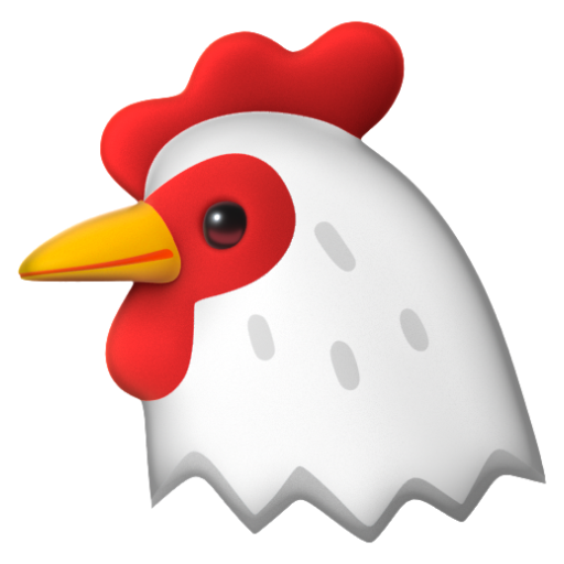 Emoji Gà 🐔 dạng 3D